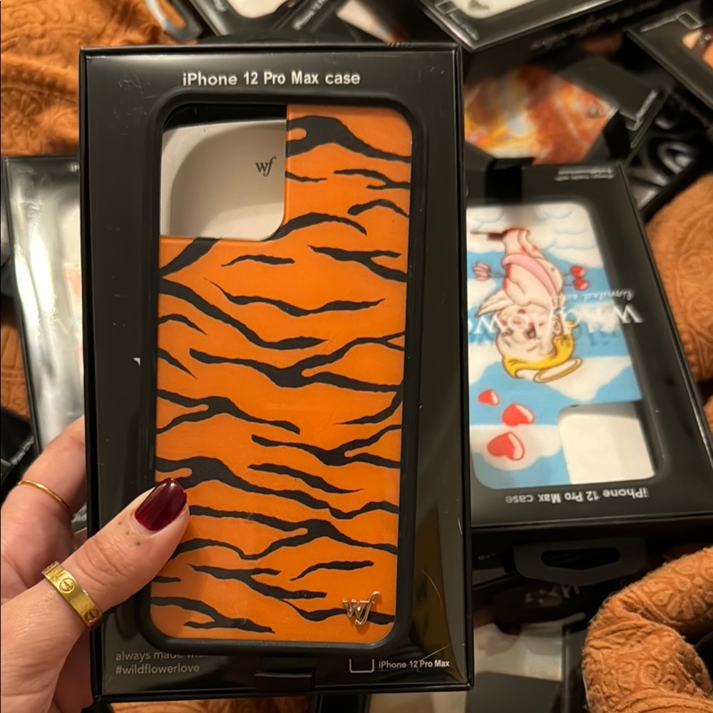 Wildflowers Orange Tiger iPhone 12 Pro Max Case